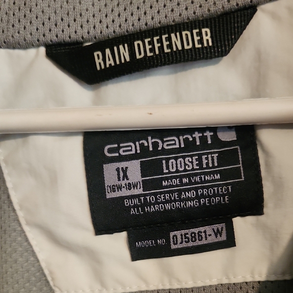 Carhartt White and Brown Windbreaker Jacket - Picture 2 of 5